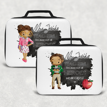 Load image into Gallery viewer, Teacher Superhero Personalised Insulated Lunch Bag
