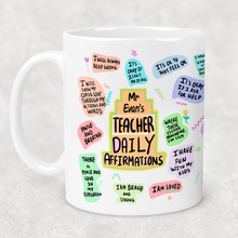 Load image into Gallery viewer, Teacher Affirmations Personalised Mug

