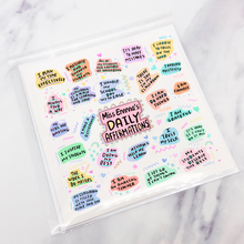 Load image into Gallery viewer, Teacher Daily Affirmations Pastel Card
