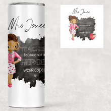 Load image into Gallery viewer, Teacher Superpower Personalised Tall Tumbler
