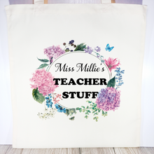 Load image into Gallery viewer, Teacher Stuff Personalised Tote Bag Teacher Gift - Tote Bag - Molly Dolly Crafts
