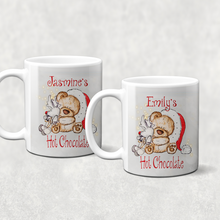 Load image into Gallery viewer, Christmas Bear Personalised Christmas Eve Mug and Coaster Set
