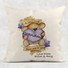 Load image into Gallery viewer, A Little Hug From Me To You Personalised Cushion
