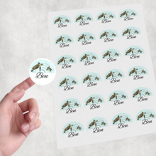 Load image into Gallery viewer, Turtle Rainbow Personalised Gift Stickers
