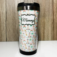 Load image into Gallery viewer, Unicorn 420ml Travel Mug with Option to Personalise - Travel Mug - Molly Dolly Crafts
