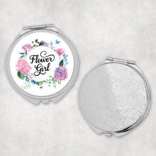 Load image into Gallery viewer, Mother of the Bride Floral Wreath Wedding Compact Mirror
