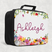 Load image into Gallery viewer, Wildflower Personalised Insulated Lunch Bag
