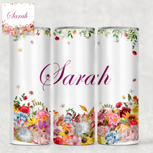 Load image into Gallery viewer, Wildflower Personalised Tall Tumbler
