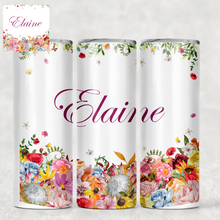 Load image into Gallery viewer, Wildflower Personalised Tall Tumbler
