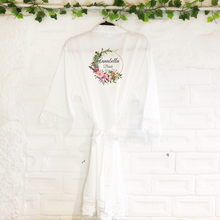 Load image into Gallery viewer, Wildflower Circle Lace Wedding Dressing Robe
