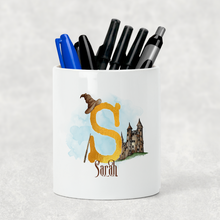 Load image into Gallery viewer, Wizard Alphabet Watercolour Pencil Caddy / Make Up Brush Holder
