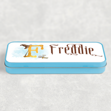 Load image into Gallery viewer, Wizard Alphabet Personalised School Pencil Tin
