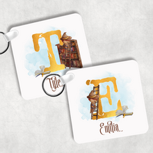 Load image into Gallery viewer, Wizard Alphabet Personalised Keyring Bag Tag
