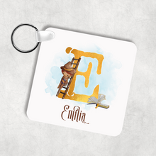 Load image into Gallery viewer, Wizard Alphabet Personalised Keyring Bag Tag
