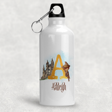 Load image into Gallery viewer, Wizard Alphabet Personalised Aluminium Water Bottle 400/600ml
