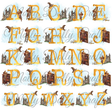 Load image into Gallery viewer, Wizard Alphabet Personalised School Pencil Tin
