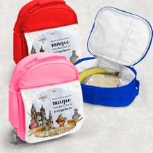 Load image into Gallery viewer, Wizard Believe in Magic Personalised Kids Insulated Lunch Bag
