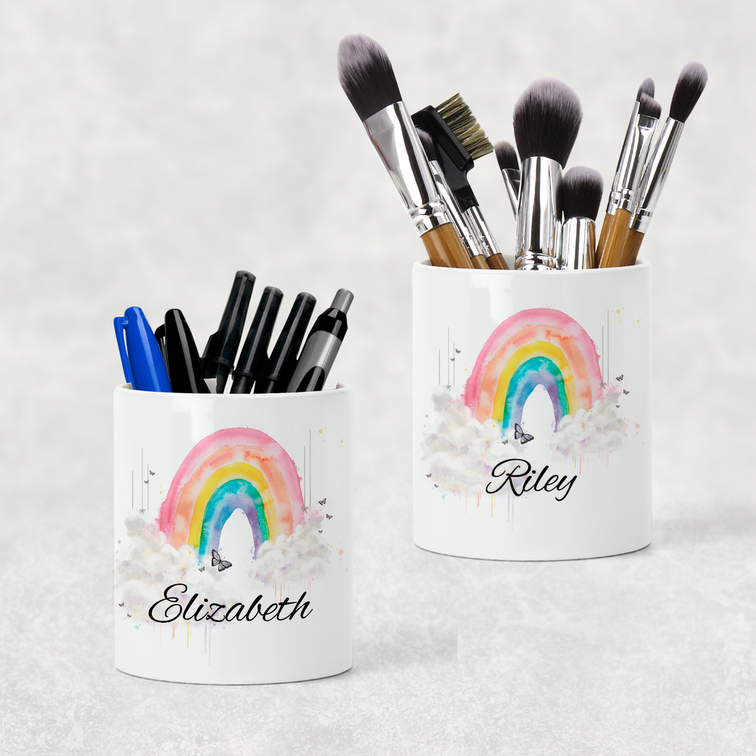 Wonky Rainbow Pencil Caddy / Make Up Brush Holder