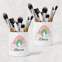 Load image into Gallery viewer, Wonky Rainbow Pencil Caddy / Make Up Brush Holder
