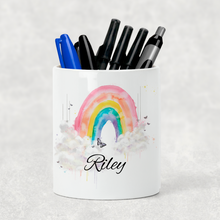 Load image into Gallery viewer, Wonky Rainbow Pencil Caddy / Make Up Brush Holder
