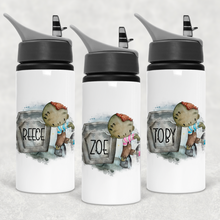 Load image into Gallery viewer, Zombie Halloween Personalised Aluminium Straw Water Bottle 650ml
