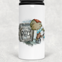 Load image into Gallery viewer, Zombie Halloween Personalised Aluminium Straw Water Bottle 650ml
