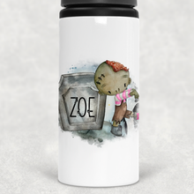 Load image into Gallery viewer, Zombie Halloween Personalised Aluminium Straw Water Bottle 650ml
