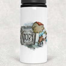 Load image into Gallery viewer, Zombie Halloween Personalised Aluminium Straw Water Bottle 650ml
