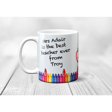 Load image into Gallery viewer, Personalised Best Teacher Gift Mug - Mug - Molly Dolly Crafts
